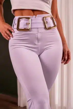Leggins Bota campana hebilla cuadrada
